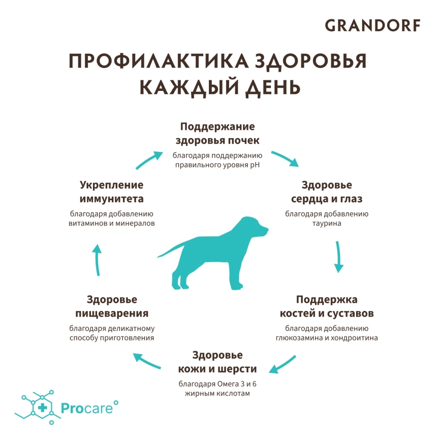 Сухой корм Grandorf Junior Lamb & Turkey для юниоров средних и крупных пород, с ягненком и индейкой, 1 кг фото 4