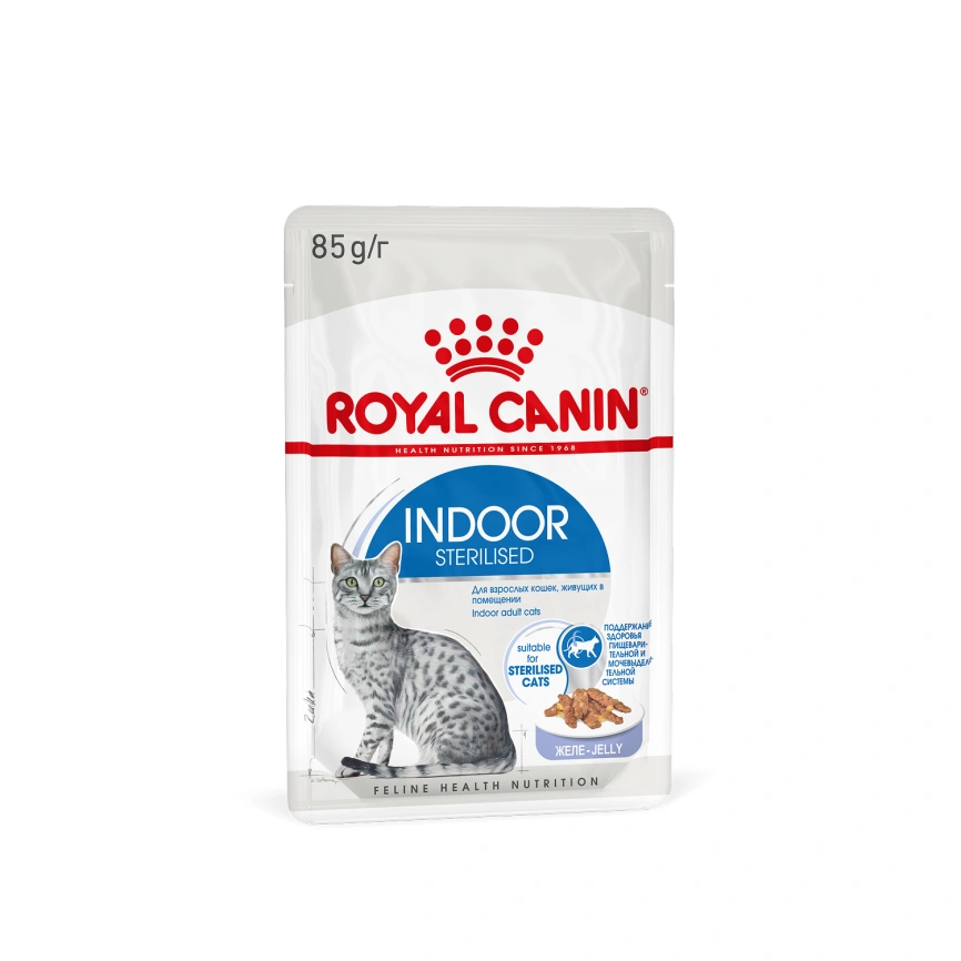 Влажный корм Royal Canin Indoor sterilised в желе для кошек, живущих в помещении, пауч, 85 г фото 12