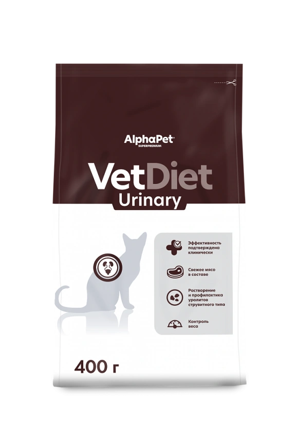 Сухой корм ALPHAPET Veterinary Diet Urinary Adult Cat, 400 г фото 2