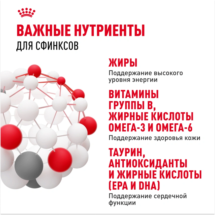 Сухой корм Royal Canin Sphynx для кошек породы сфинкс, 2 кг фото 5