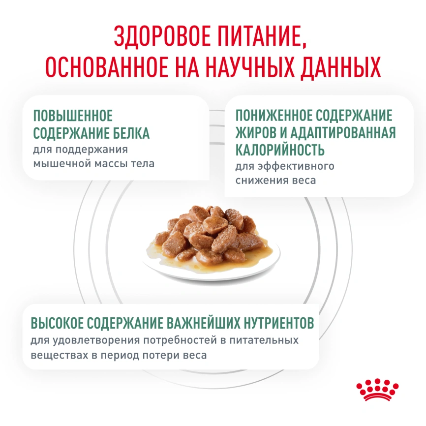 Влажный корм Royal Canin Satiety Weight Management в соусе для кошек при избыточном весе, пауч, 85 г фото 4
