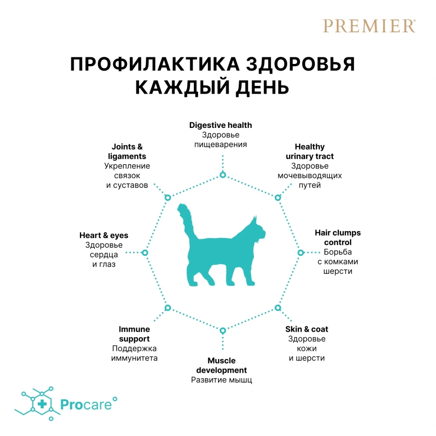 Сухой корм Premier Cat Adult Large Lamb & Turkey для взрослых кошек крупных пород, с ягненком и индейкой, 2 кг фото 4